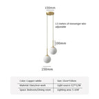 Bermeno Glass Ball Pendant Lamp
