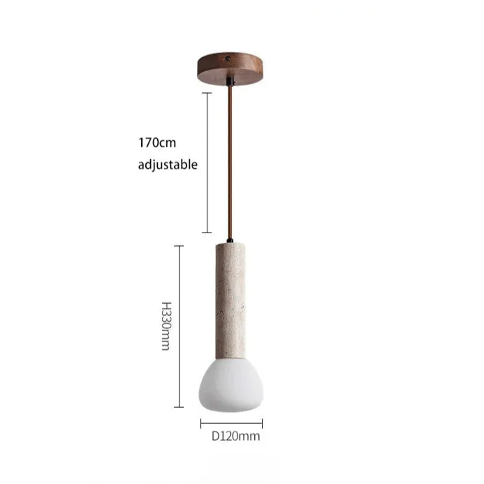 Bervira Travertine Pendant Lamp