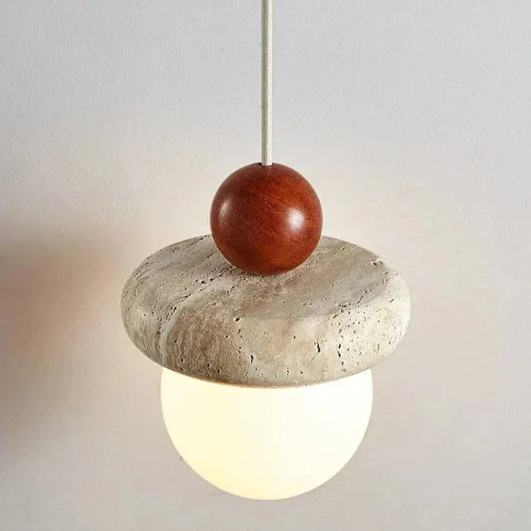 Birchwood Travertine Pendant Lamp