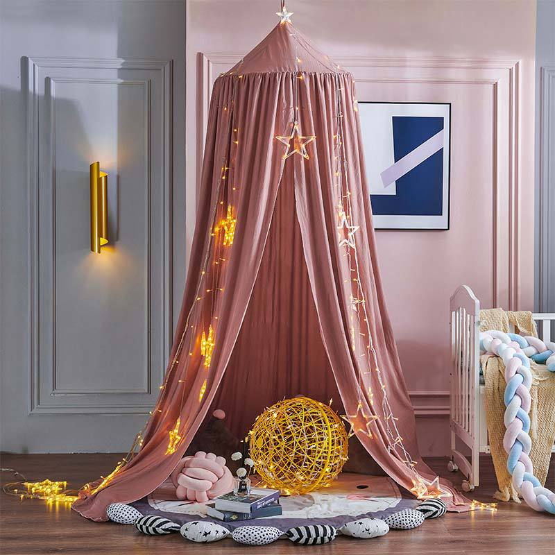 Blackout Polyester Bed Canopy for Kids, 250cm High, 65cm Diameter, view 11