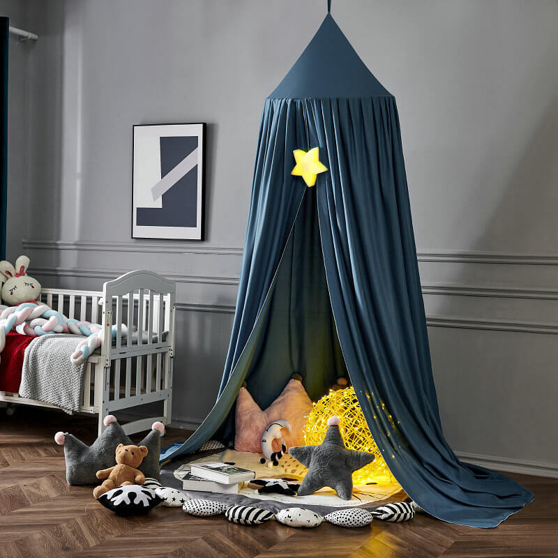 Blackout Polyester Bed Canopy for Kids, 250cm High, 65cm Diameter, view 12