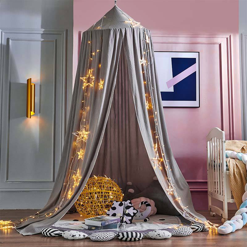 Blackout Polyester Bed Canopy for Kids, 250cm High, 65cm Diameter, view 13