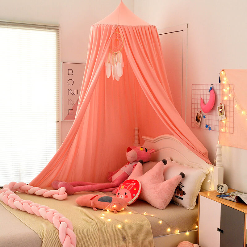 Blackout Polyester Bed Canopy for Kids, 250cm High, 65cm Diameter, view 9