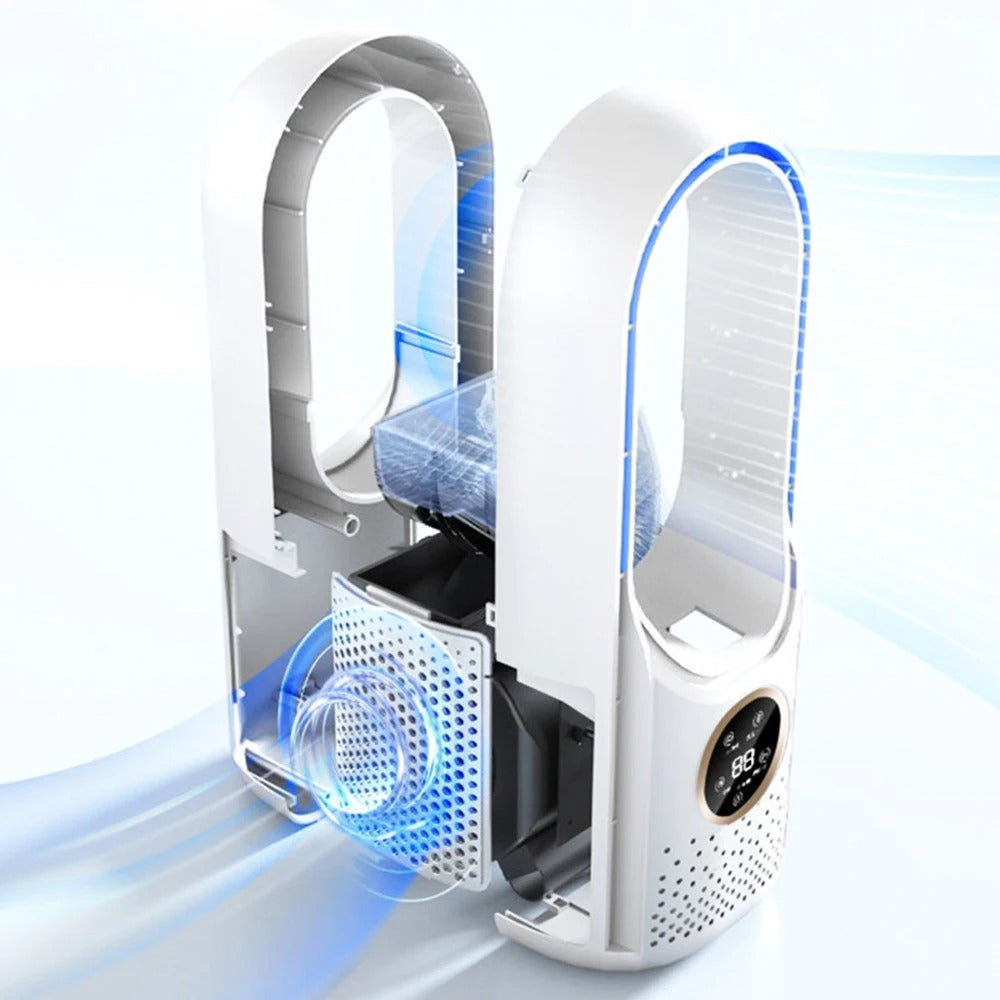 Bladeless Portable Air Conditioner, USB-Powered, 100 ml Water Tank, view 12