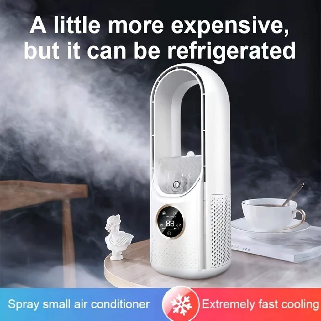 Bladeless Portable Air Conditioner, USB-Powered, 100 ml Water Tank, view 4