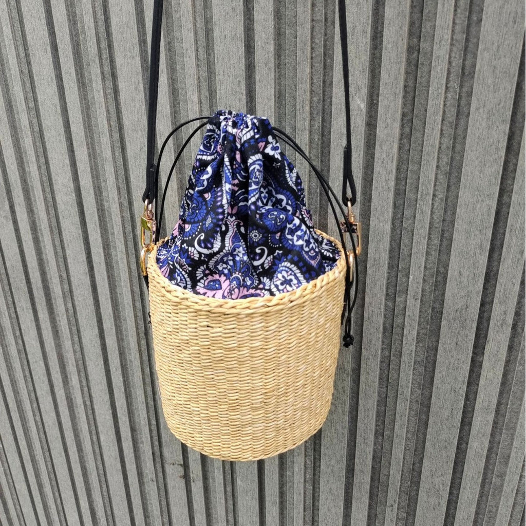 Bohemian Chic Woven Basket Bag | High & Bury