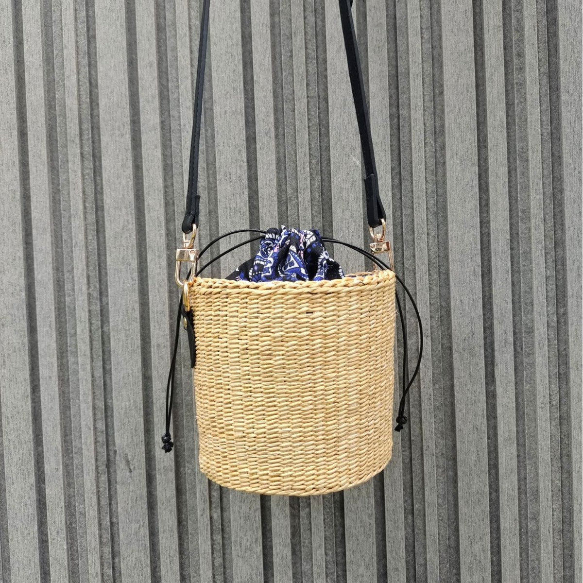 Bohemian Chic Woven Basket Bag | High & Bury