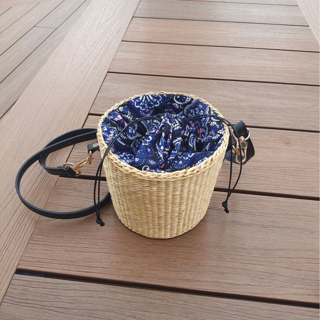 Bohemian Chic Woven Basket Bag | High & Bury
