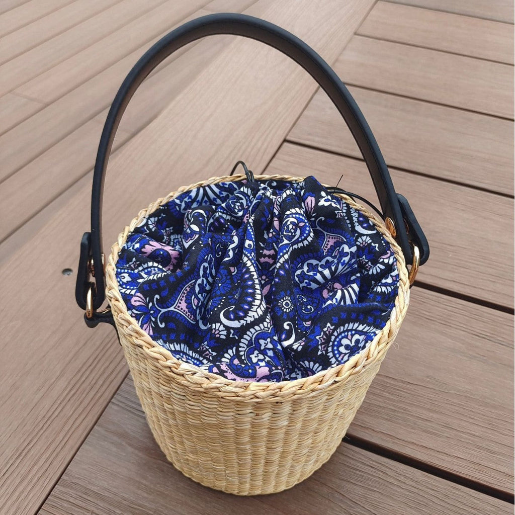 Bohemian Chic Woven Basket Bag | High & Bury