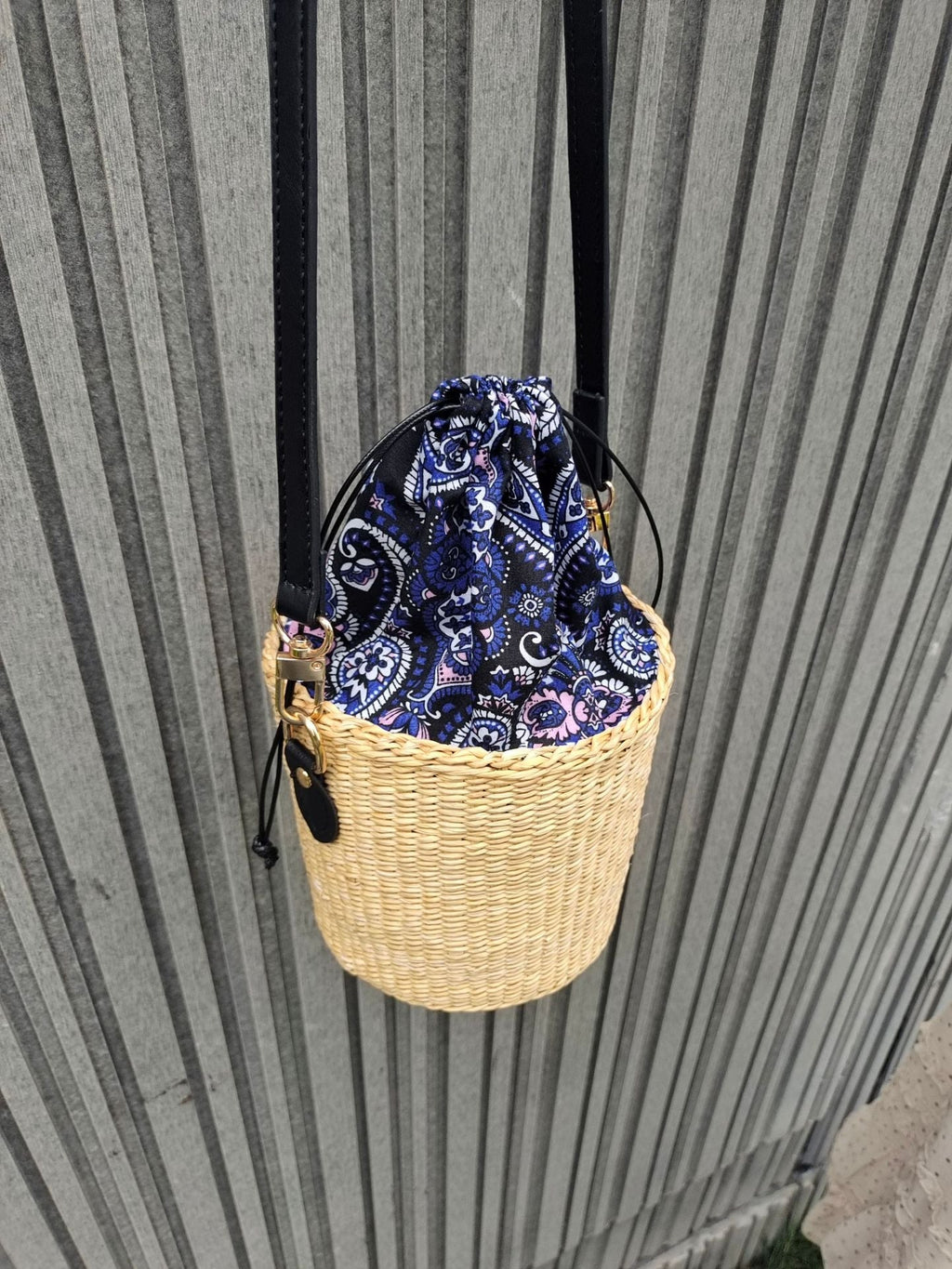 Bohemian Chic Woven Basket Bag | High & Bury