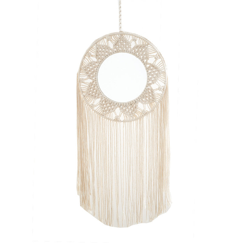 Bohemian Macrame Hanging Mirror | High & Bury