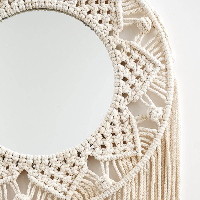 Bohemian Macrame Hanging Mirror | High & Bury