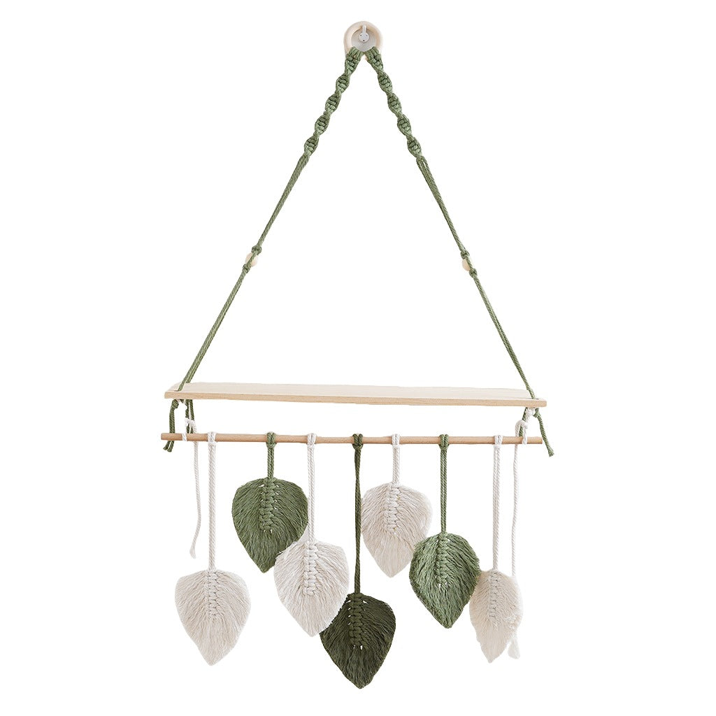 Bohemian Macrame Hanging Shelf | High & Bury