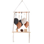 Bohemian Macrame Leaf Art Display Shelf | High & Bury