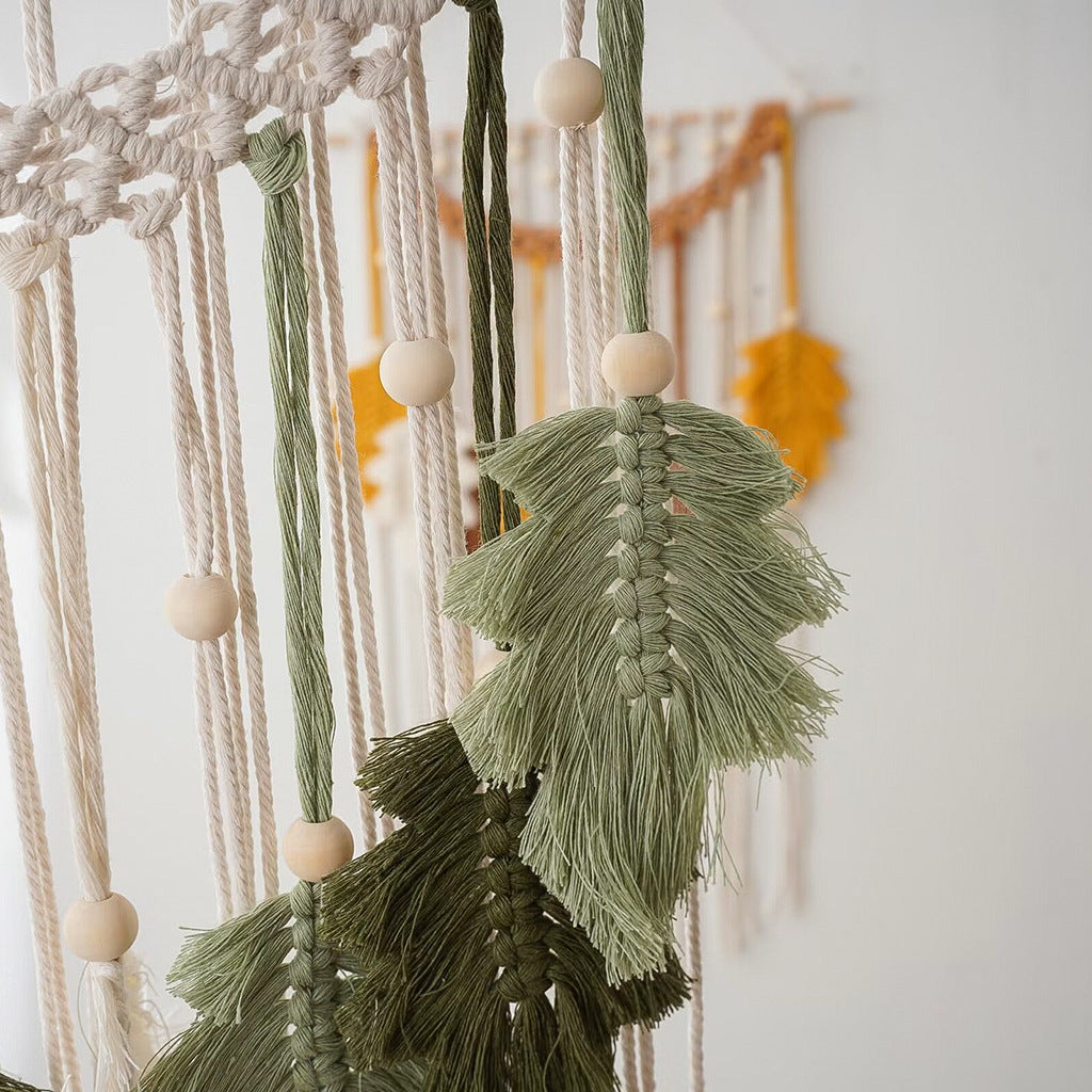 Bohemian Macrame Leaf Wall Hanging | High & Bury