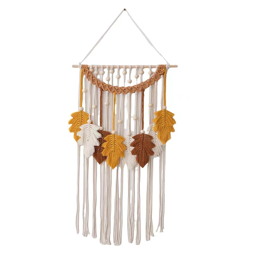 Bohemian Macrame Leaf Wall Hanging | High & Bury