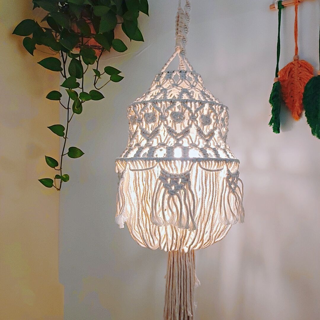Bohemian Macrame Off White | High & Bury