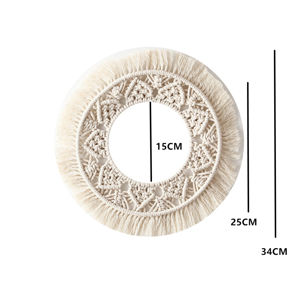Bohemian Macrame Wall Mirror | High & Bury