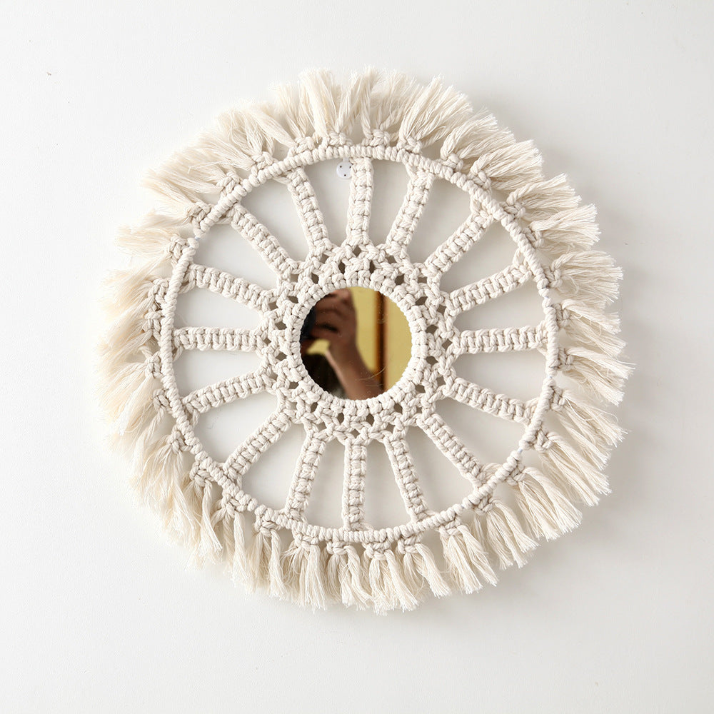 Bohemian Macrame Wall Mirror | High & Bury