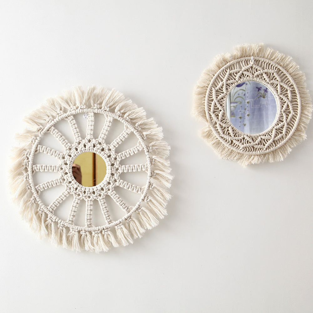 Bohemian Macrame Wall Mirror | High & Bury