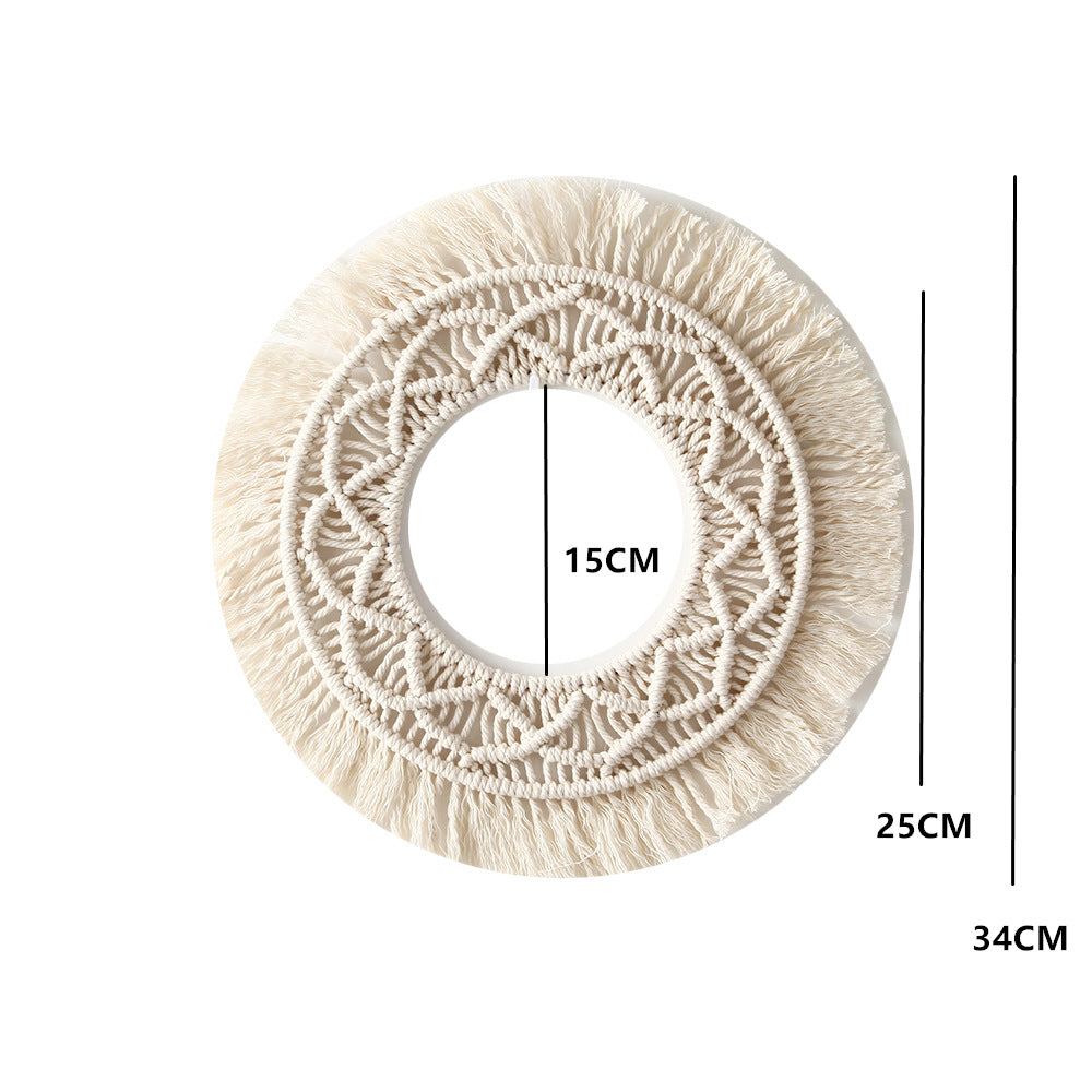 Bohemian Macrame Wall Mirror | High & Bury
