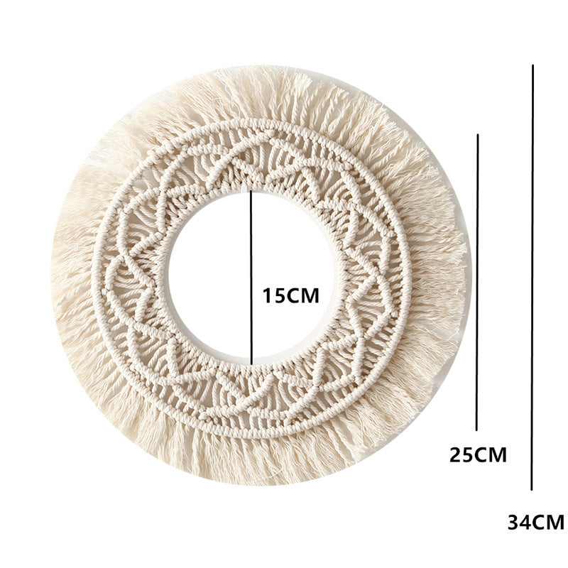Bohemian Macrame Wall Mirror | High & Bury