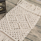 Bohemian Woven Macrame Table Runner | High & Bury