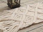 Bohemian Woven Macrame Table Runner | High & Bury