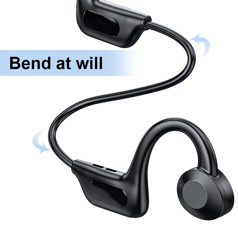 Bone Conduction Bluetooth Headphones, 10m Range, Wrap-Around, view 3