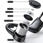 Bone Conduction Bluetooth Headphones, 10m Range, Wrap-Around, view 7