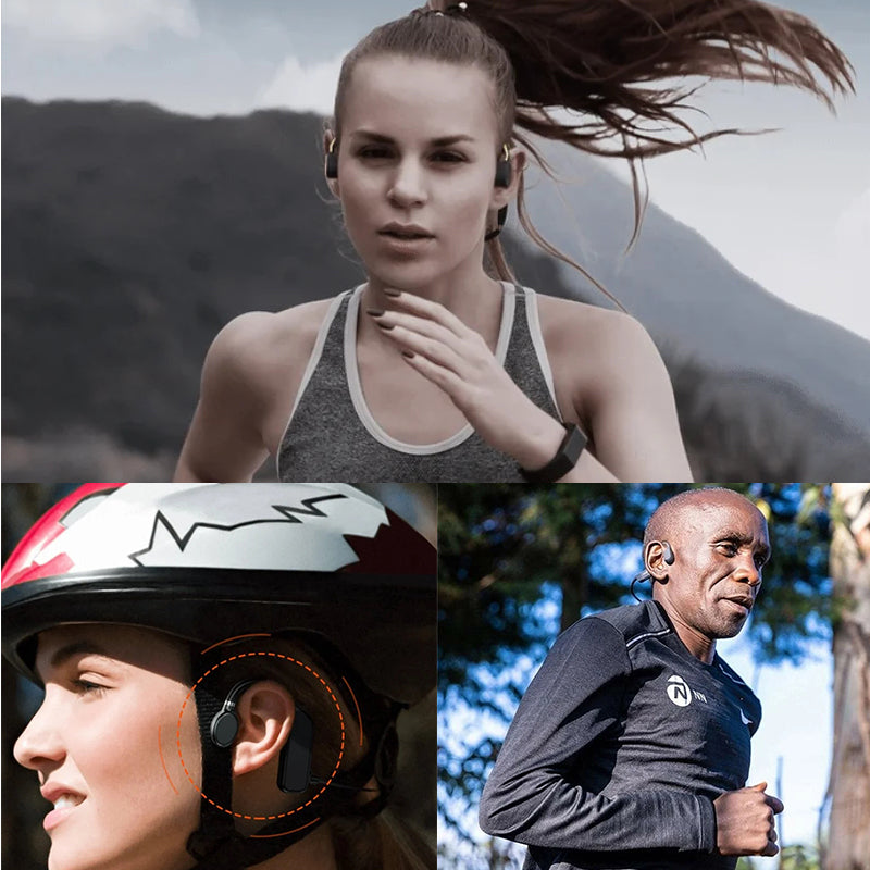 Bone Conduction Bluetooth Headphones, 10m Range, Wrap-Around, view 8