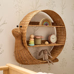 Bookcase Woven Natural Fiber | High & Bury