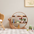 Bookcase Woven Natural Fiber | High & Bury