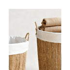 Braided Basket with Fabric Insert | High & Bury