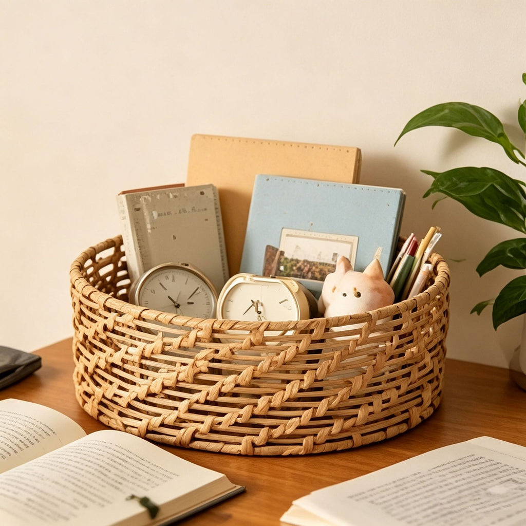 Braided Basket with Open Design | High & Bury