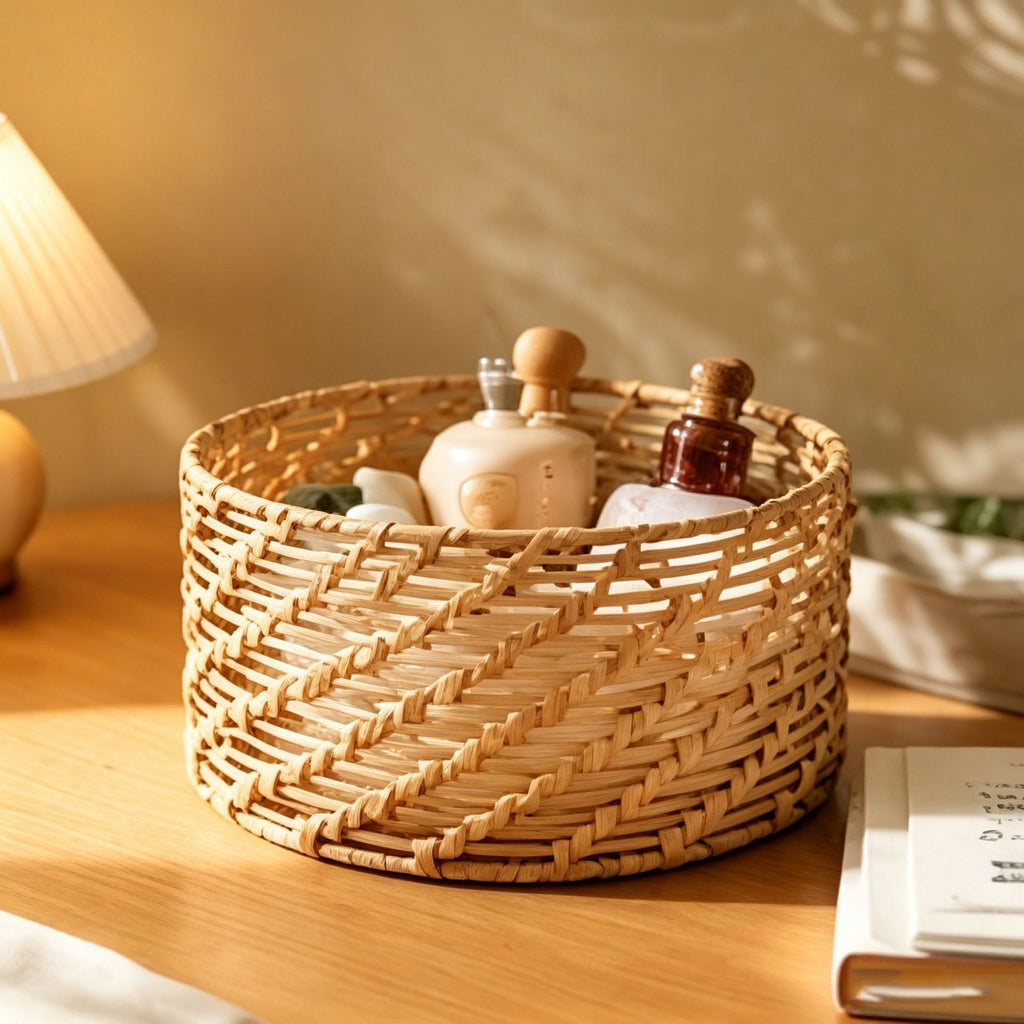 Braided Basket with Open Design | High & Bury