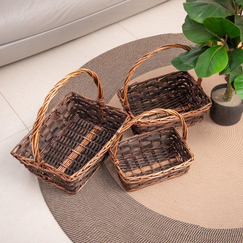 Braided Basket with Practical Carrying Handle | High & Bury