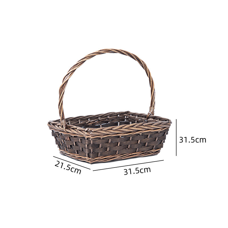 Braided Basket with Practical Carrying Handle | High & Bury