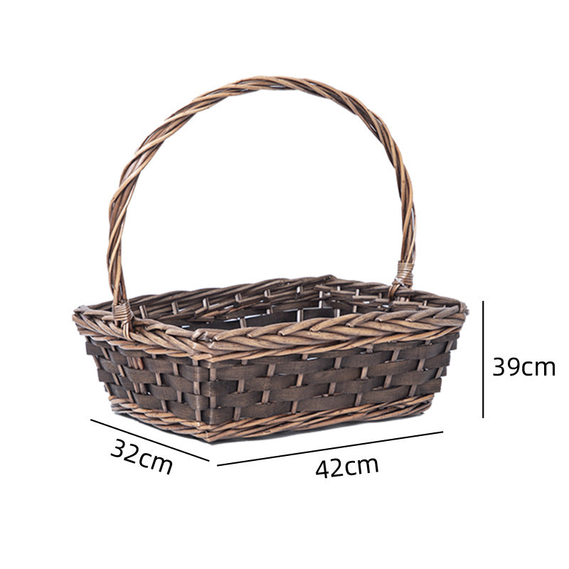 Braided Basket with Practical Carrying Handle | High & Bury