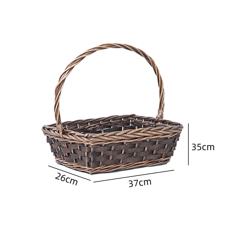 Braided Basket with Practical Carrying Handle | High & Bury