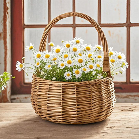 Braided Basket with Practical Handle | High & Bury