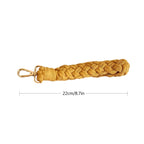 Braided Keychain Holder Cotton Textile Handwoven | High & Bury