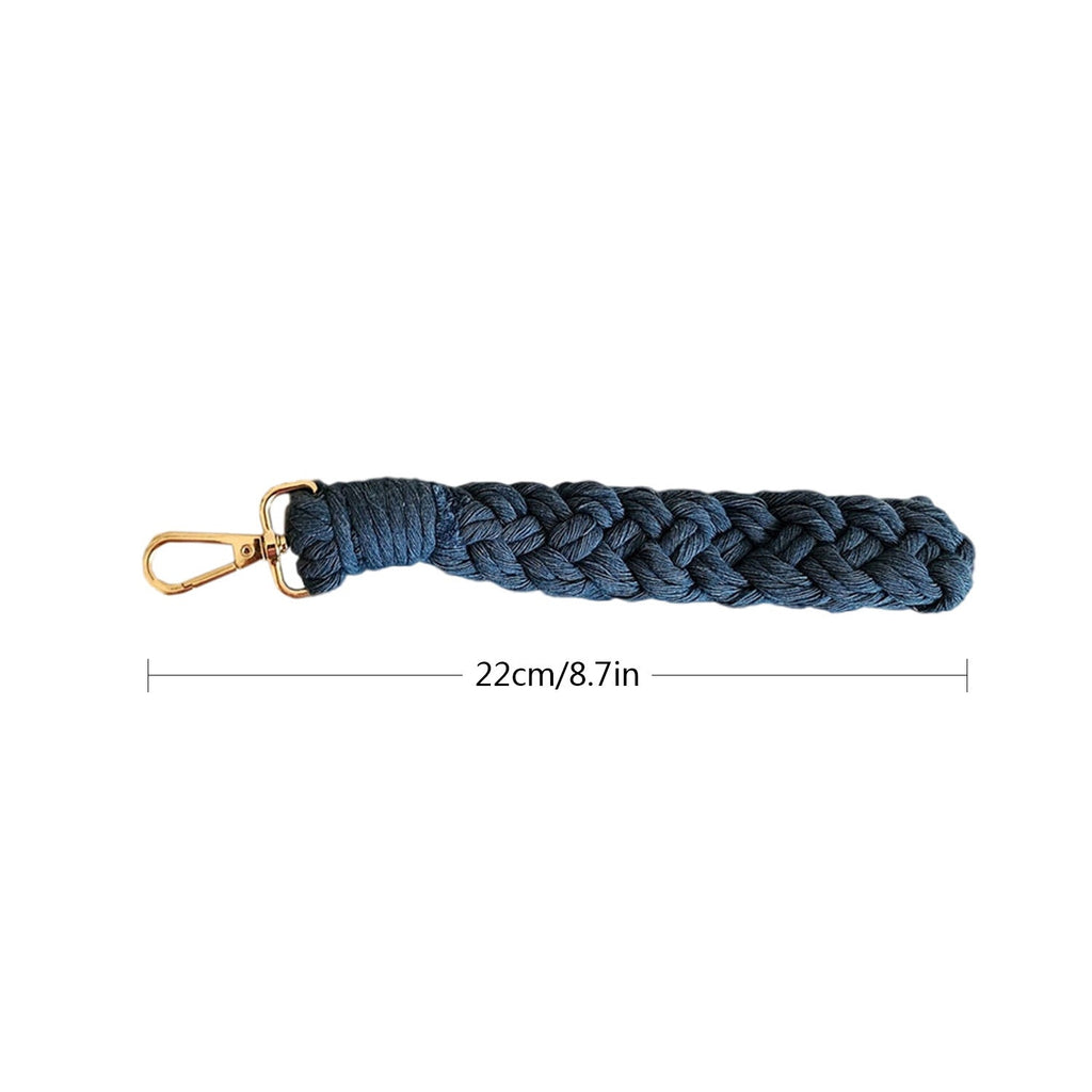Braided Keychain Holder Cotton Textile Handwoven | High & Bury