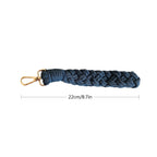 Braided Keychain Holder Cotton Textile Handwoven | High & Bury