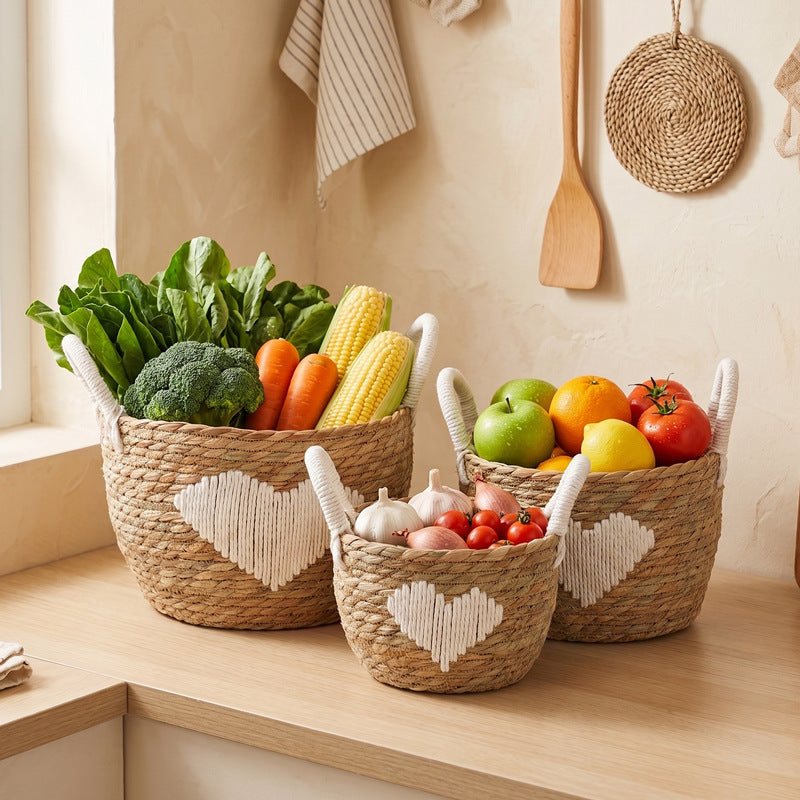 Braided Storage Basket Handwoven | High & Bury