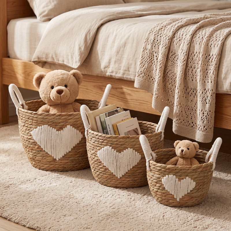 Braided Storage Basket Handwoven | High & Bury