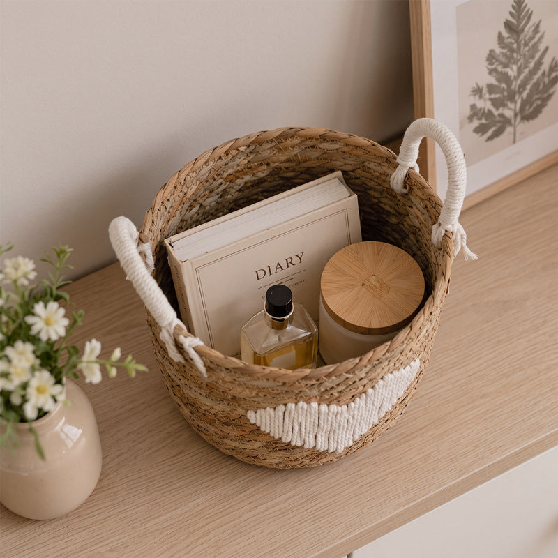 Braided Storage Basket Handwoven | High & Bury