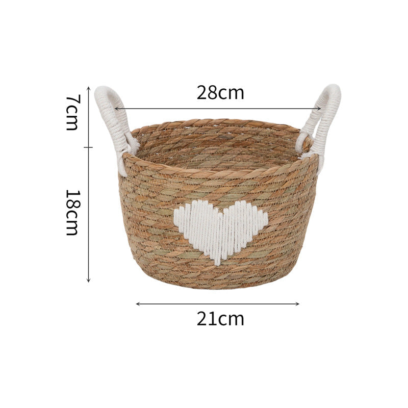 Braided Storage Basket Handwoven | High & Bury