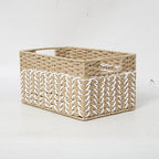 Braided Storage Basket Lilac Blue | High & Bury