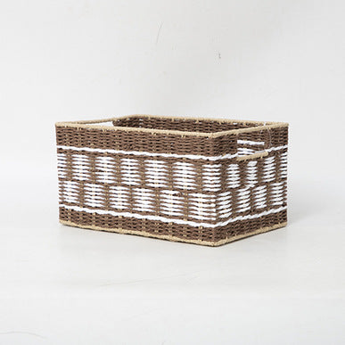 Braided Storage Basket Lilac Blue | High & Bury